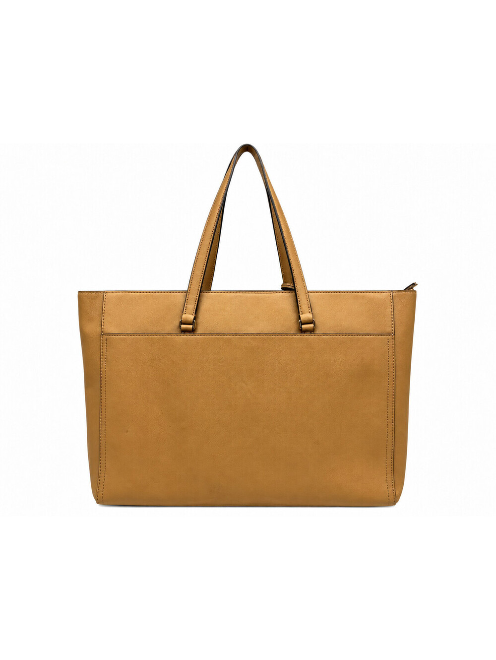 Tory Burch Robinson Parker Large Tan Leather Tote Bag Carryall Shoulder Purse